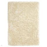 Polar PL 95 Plush Super Soft Fine Yarn Acrylic Hand-Tufted Long Pile Plain Shaggy Cream Rug