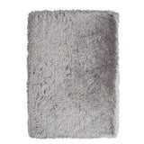 Polar PL 95 Plush Super Soft Fine Yarn Acrylic Hand-Tufted Long Pile Plain Shaggy Light Grey Rug