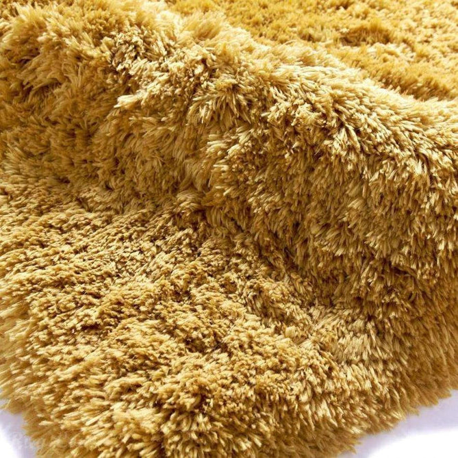 Polar PL 95 Plush Super Soft Fine Yarn Acrylic Hand-Tufted Long Pile Plain Shaggy Yellow Rug-Think Rugs-Rug Love - The Most Loved Rug Store