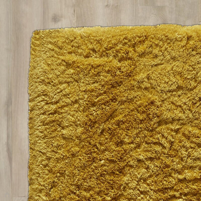 Polar PL 95 Plush Super Soft Fine Yarn Acrylic Hand-Tufted Long Pile Plain Shaggy Yellow Rug-Think Rugs-Rug Love - The Most Loved Rug Store