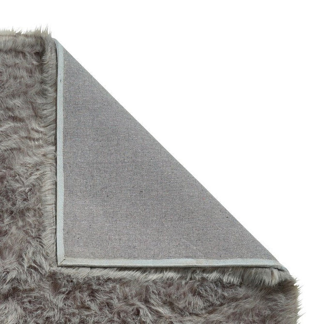 Polar Plush Plain Super Soft Fluffy Faux Fur Feel Textured Ultra Fine Yarn Acrylic Hand-Tufted Wispy Long Strand Shaggy Grey Rug-Think Rugs-Rug Love - The Most Loved Rug Store