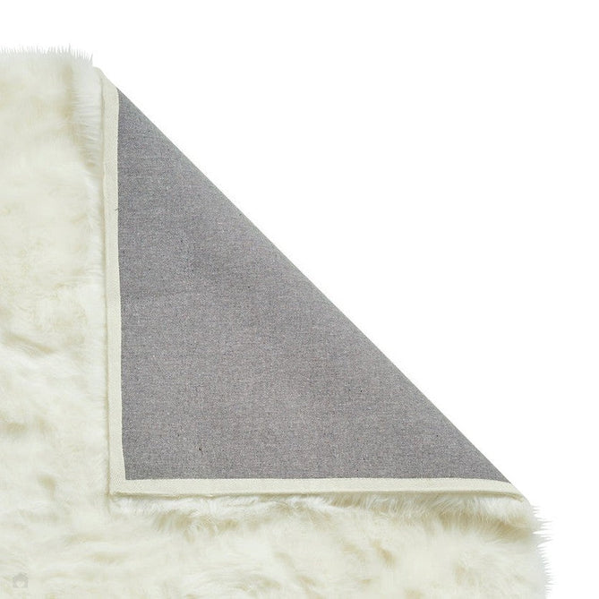 Polar Plush Plain Super Soft Fluffy Faux Fur Feel Textured Ultra Fine Yarn Acrylic Hand-Tufted Wispy Long Strand Shaggy Ivory Rug-Think Rugs-Rug Love - The Most Loved Rug Store