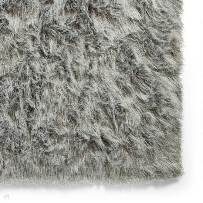 Polar Plush Plain Super Soft Fluffy Faux Fur Feel Textured Ultra Fine Yarn Acrylic Hand-Tufted Wispy Long Strand Shaggy Light Grey Rug-Think Rugs-Rug Love - The Most Loved Rug Store