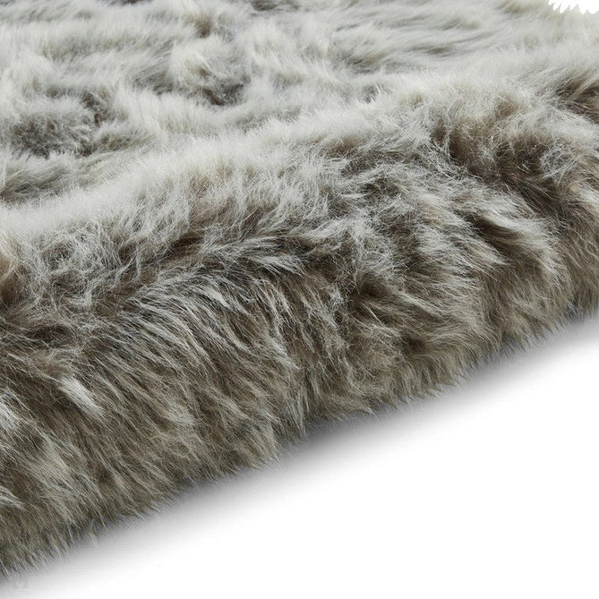 Polar Plush Plain Super Soft Fluffy Faux Fur Feel Textured Ultra Fine Yarn Acrylic Hand-Tufted Wispy Long Strand Shaggy Light Grey Rug-Think Rugs-Rug Love - The Most Loved Rug Store