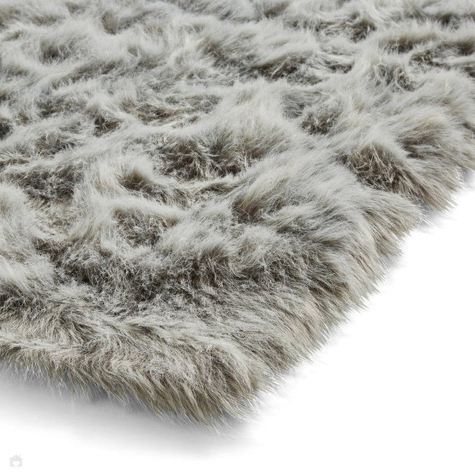 Polar Plush Plain Super Soft Fluffy Faux Fur Feel Textured Ultra Fine Yarn Acrylic Hand-Tufted Wispy Long Strand Shaggy Light Grey Rug-Think Rugs-Rug Love - The Most Loved Rug Store