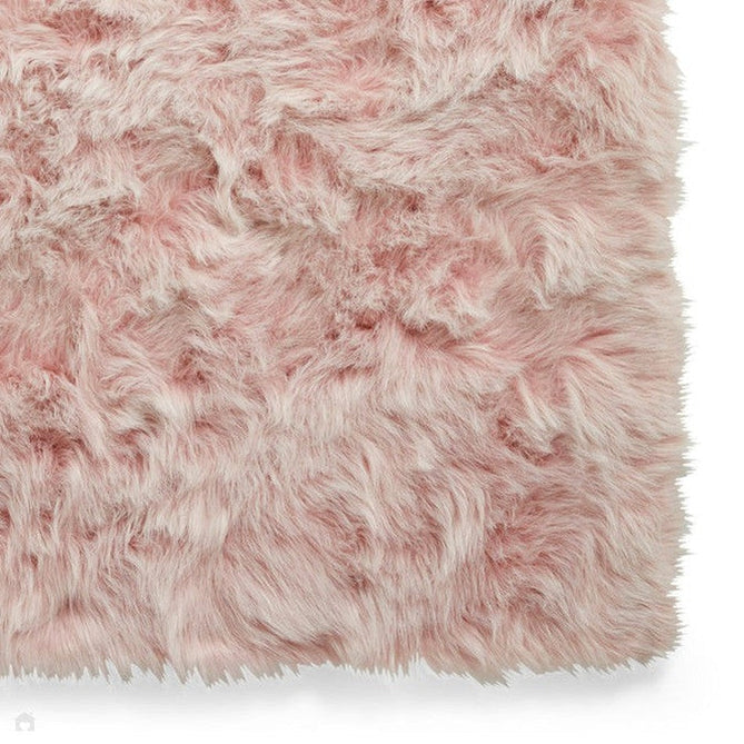 Polar Plush Plain Super Soft Fluffy Faux Fur Feel Textured Ultra Fine Yarn Acrylic Hand-Tufted Wispy Long Strand Shaggy Rose Rug-Think Rugs-Rug Love - The Most Loved Rug Store