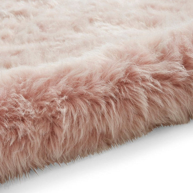 Polar Plush Plain Super Soft Fluffy Faux Fur Feel Textured Ultra Fine Yarn Acrylic Hand-Tufted Wispy Long Strand Shaggy Rose Rug-Think Rugs-Rug Love - The Most Loved Rug Store
