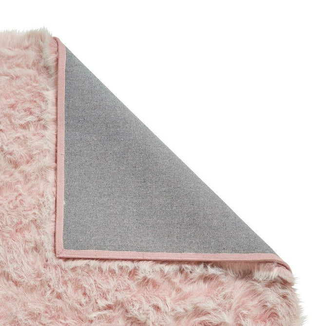 Polar Plush Plain Super Soft Fluffy Faux Fur Feel Textured Ultra Fine Yarn Acrylic Hand-Tufted Wispy Long Strand Shaggy Rose Rug-Think Rugs-Rug Love - The Most Loved Rug Store