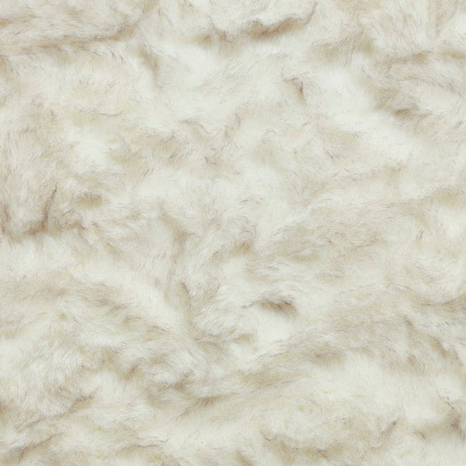 Polar Plush Plain Super Soft Fluffy Faux Fur Feel Textured Ultra Fine Yarn Acrylic Hand-Tufted Wispy Long Strand Shaggy White/Grey Rug-Think Rugs-Rug Love - The Most Loved Rug Store
