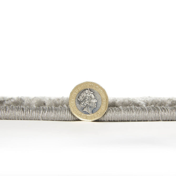 Portland 1096 V Modern Floral Leaf Carved Durable Short Pile Pink/Charcoal Grey/Cream Rug-Melrose-Rug Love - The Most Loved Rug Store