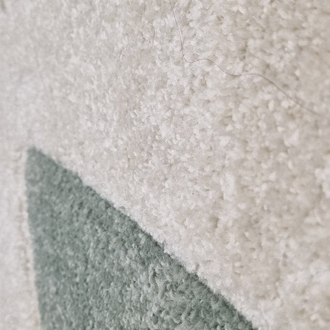 Portland 57 G Modern Geometric Carved Durable Short Pile Pale Sage Green/Cream Rug-Melrose-Rug Love - The Most Loved Rug Store