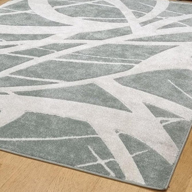 Portland 57 G Modern Geometric Carved Durable Short Pile Pale Sage Green/Cream Rug-Melrose-Rug Love - The Most Loved Rug Store