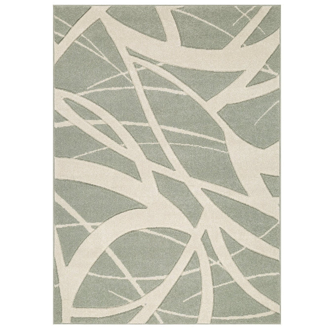 Portland 57 G Modern Geometric Carved Durable Short Pile Pale Sage Green/Cream Rug-Melrose-Rug Love - The Most Loved Rug Store
