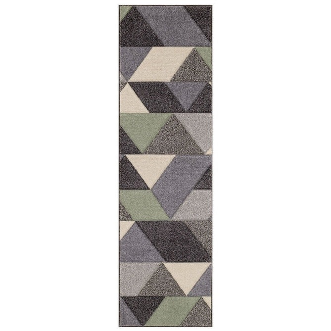 Portland 670 V Modern Geometric Carved Durable Short Pile Green/Grey/Cream Rug-Oriental Weavers-Rug Love - The Most Loved Rug Store