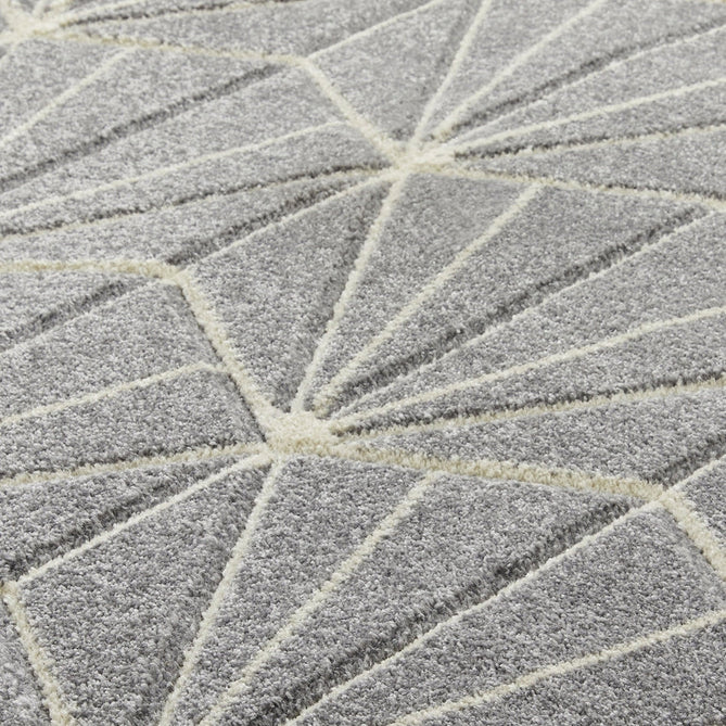 Portland 750 N Modern Geometric Carved Durable Short Pile Grey/Cream Rug-Oriental Weavers-Rug Love - The Most Loved Rug Store