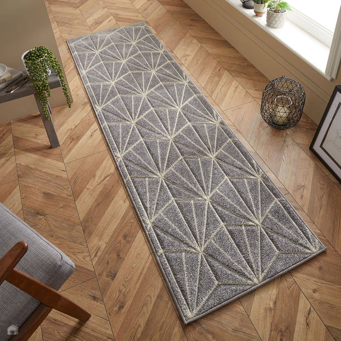 Portland 750 N Modern Geometric Carved Durable Short Pile Grey/Cream Rug-Oriental Weavers-Rug Love - The Most Loved Rug Store