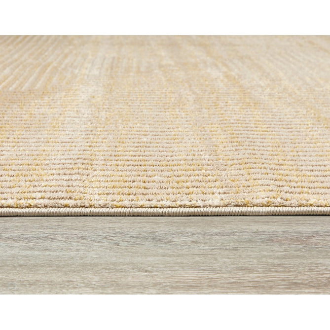 Pyramid Modern Geometric Carved Subtle Ribbed Stripe Hi-Low Textured Soft Beige/Sand/Yellow Rug-Origins-Rug Love - The Most Loved Rug Store