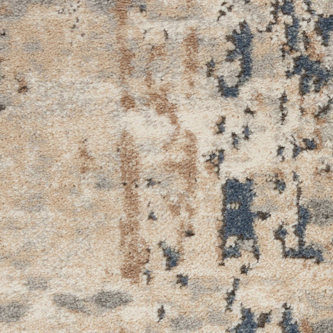 Quarry QUA01 Modern Abstract Distressed Soft Textured Durable Low Profile Short Pile Beige/Grey Rug-Nourison-Rug Love - The Most Loved Rug Store
