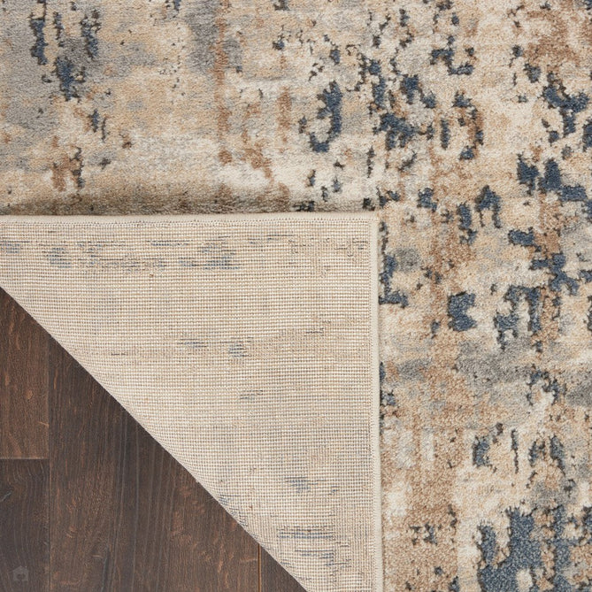 Quarry QUA01 Modern Abstract Distressed Soft Textured Durable Low Profile Short Pile Beige/Grey Rug-Nourison-Rug Love - The Most Loved Rug Store