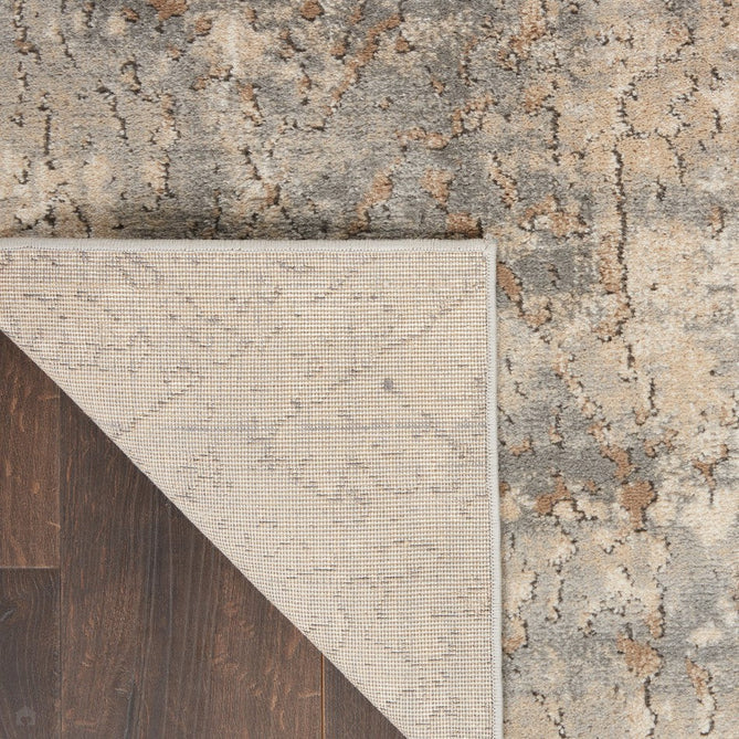 Quarry QUA03 Modern Abstract Distressed Soft Textured Durable Low Profile Short Pile Beige/Grey Rug-Nourison-Rug Love - The Most Loved Rug Store