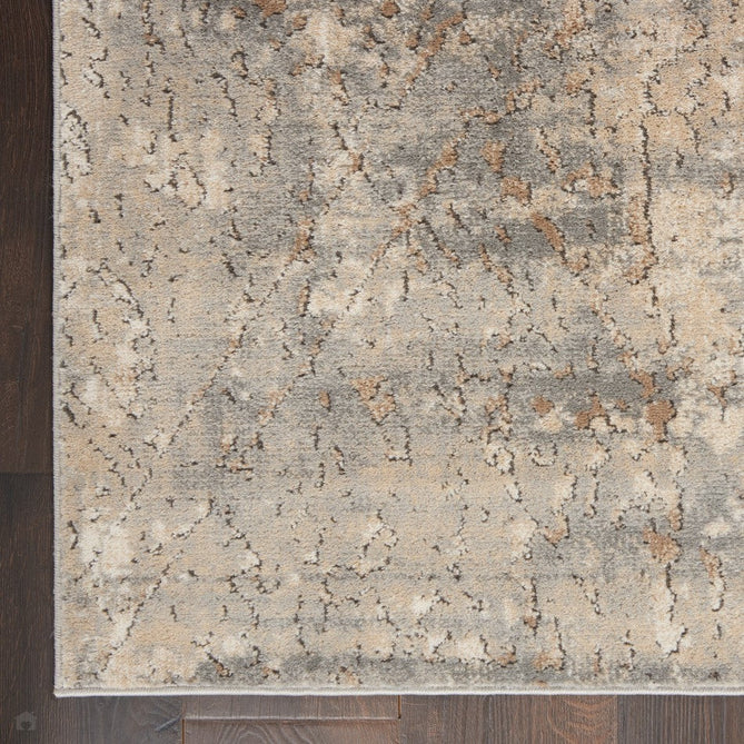 Quarry QUA03 Modern Abstract Distressed Soft Textured Durable Low Profile Short Pile Beige/Grey Rug-Nourison-Rug Love - The Most Loved Rug Store