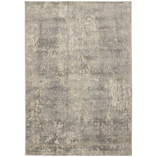 Quarry QUA03 Modern Abstract Distressed Soft Textured Durable Low Profile Short Pile Beige/Grey Rug-Nourison-Rug Love - The Most Loved Rug Store