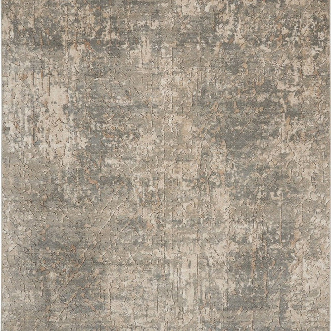 Quarry QUA03 Modern Abstract Distressed Soft Textured High-Density Flat Pile Beige/Grey Runner-Nourison-Rug Love - The Most Loved Rug Store