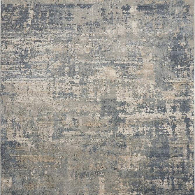 Quarry QUA04 Modern Abstract Distressed Soft Textured High-Density Flat Pile Grey/Beige Runner-Nourison-Rug Love - The Most Loved Rug Store