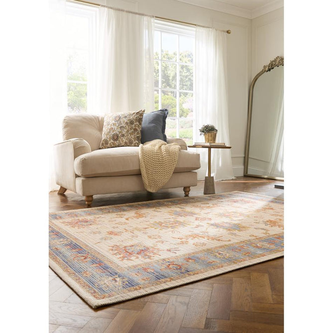 Quartz J050 Ivory/Blue Rug