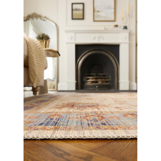 Quartz J050 Ivory/Blue Rug
