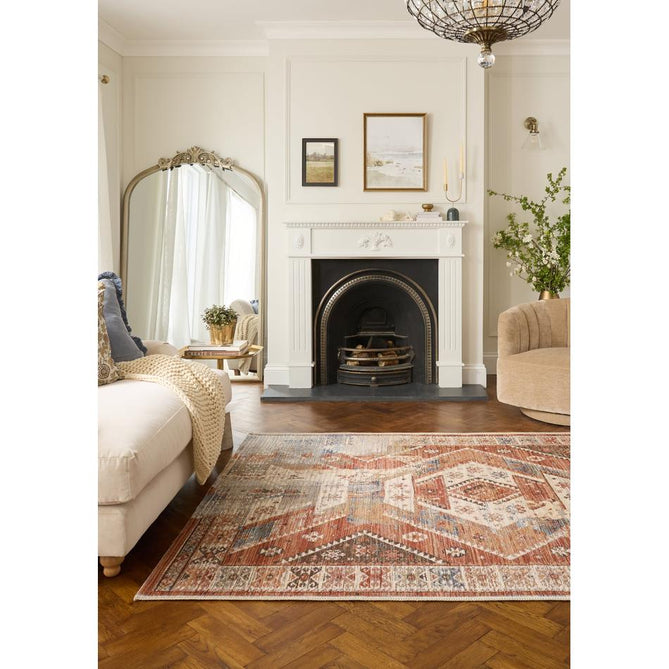 Quartz X054 Rust/Blue Rug