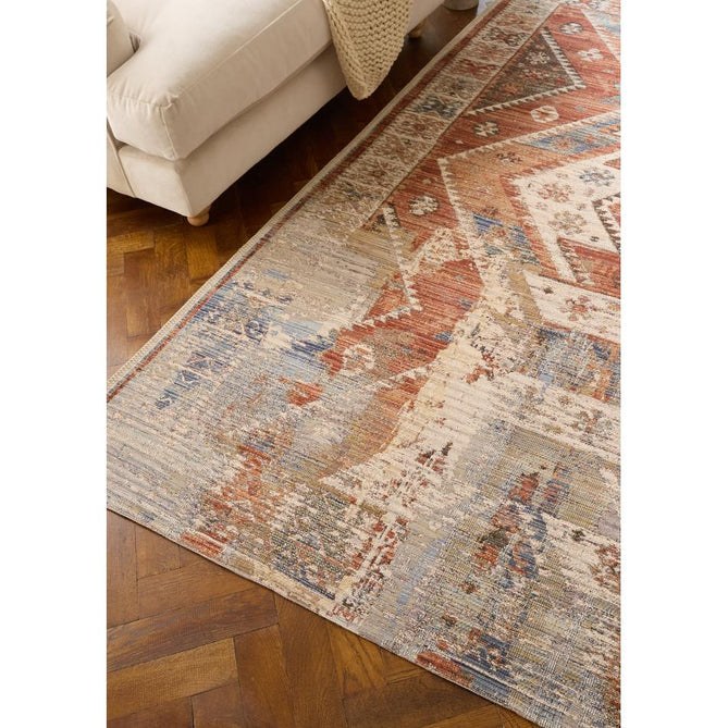 Quartz X054 Rust/Blue Rug
