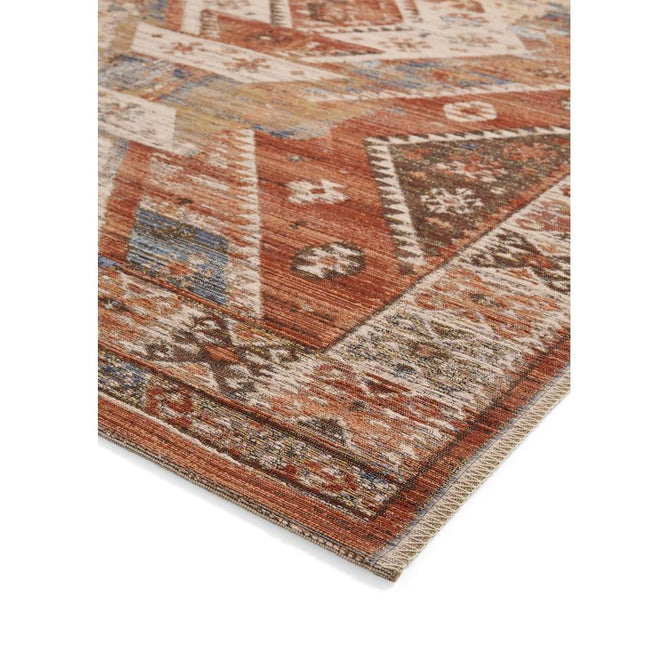Quartz X054 Rust/Blue Rug