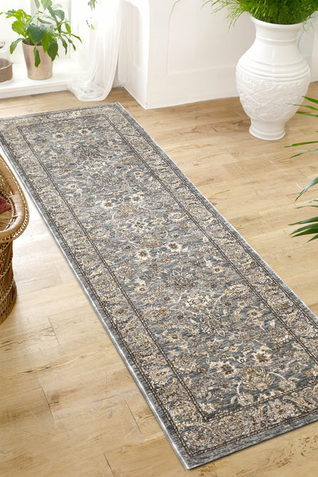 Raja Traditional Grey Rug-Melrose-Rug Love - The Most Loved Rug Store