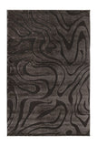 Reef Ripple Black Rug