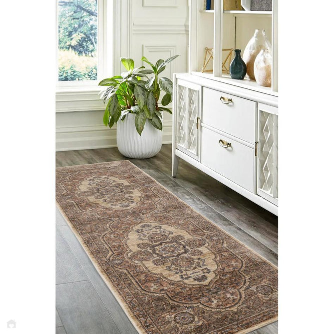 Raja Medallion Terracotta Rug-Melrose-Rug Love - The Most Loved Rug Store
