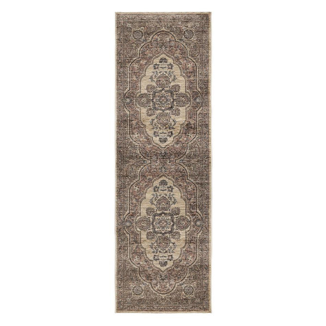 Raja Medallion Terracotta Runner-Melrose-Rug Love - The Most Loved Rug Store