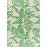 Ravello RVL2358 In-Outdoor Abstract Green/Ivory/Green Flatweave Rug