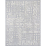 Ravello RVL2378 In-Outdoor Abstract Grey/Grey/Ivory Flatweave Rug
