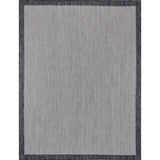 Ravello RVL2391 In-Outdoor Abstract Grey/Charcoal/Ivory Flatweave Rug