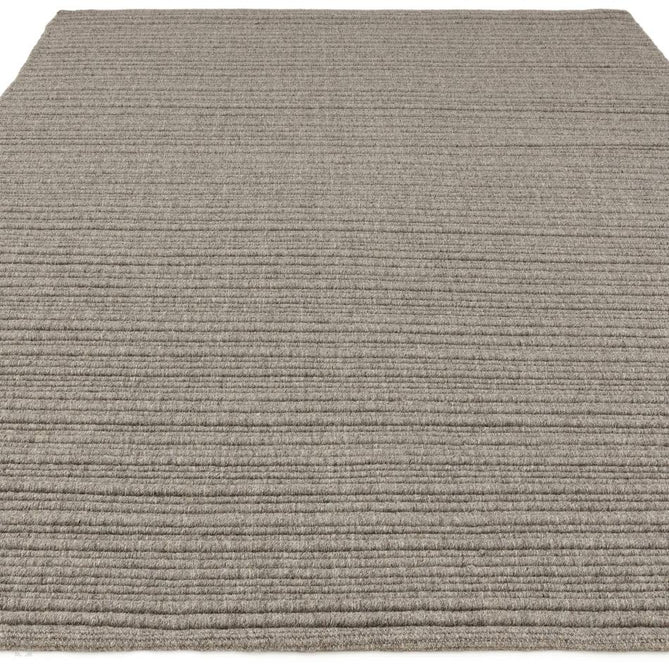 Ravine Modern Plain Linear Hand-Woven Textured Irregular Ridges Looped Ribbed Pile Low Profile Wool Griege Rug-Asiatic Carpets-Rug Love - The Most Loved Rug Store