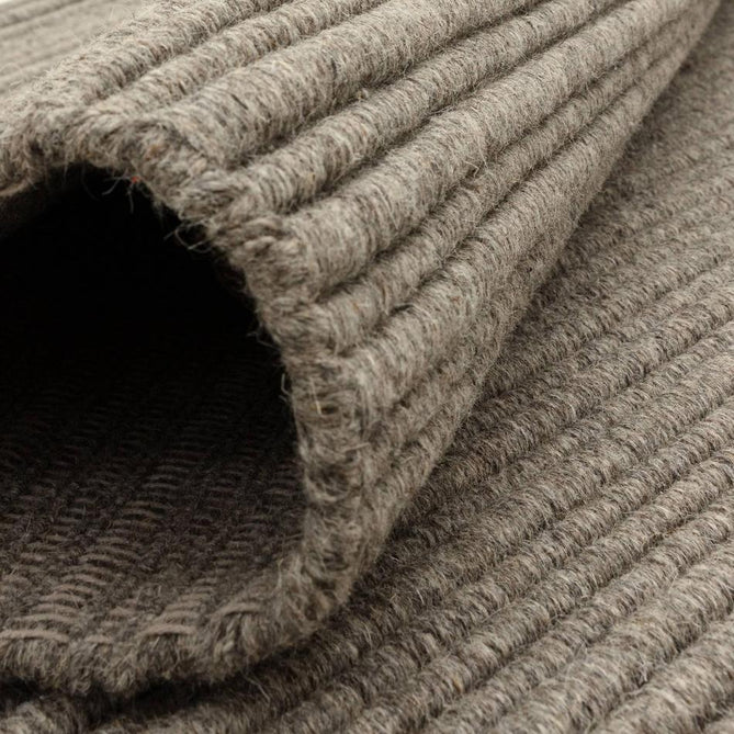 Ravine Modern Plain Linear Hand-Woven Textured Irregular Ridges Looped Ribbed Pile Low Profile Wool Griege Rug-Asiatic Carpets-Rug Love - The Most Loved Rug Store