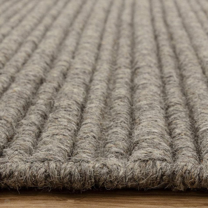Ravine Modern Plain Linear Hand-Woven Textured Irregular Ridges Looped Ribbed Pile Low Profile Wool Griege Rug-Asiatic Carpets-Rug Love - The Most Loved Rug Store