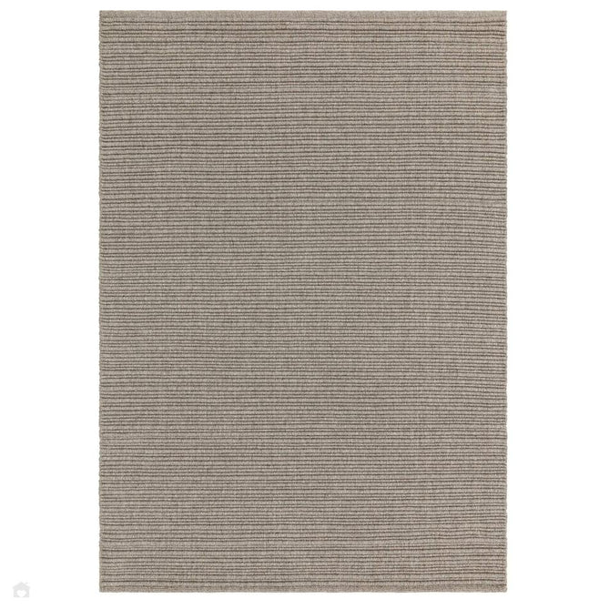 Ravine Modern Plain Linear Hand-Woven Textured Irregular Ridges Looped Ribbed Pile Low Profile Wool Griege Rug-Asiatic Carpets-Rug Love - The Most Loved Rug Store