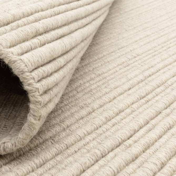 Ravine Modern Plain Linear Hand-Woven Textured Irregular Ridges Looped Ribbed Pile Low Profile Wool Ivory Rug-Asiatic Carpets-Rug Love - The Most Loved Rug Store
