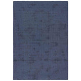 Reef Modern Plain Dye Soft Eco-Friendly Recycled Easy Care Durable Navy Rug
