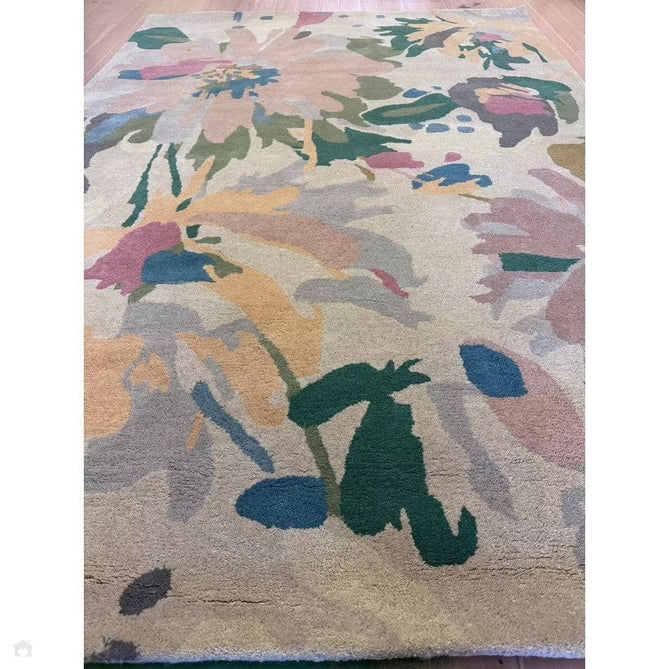 Reef RF10 Floral Modern Floral Abstract Hand-Woven Wool Beige/Muted Multicolour/Pink Peach/Cream/Yellow/Green Rug 200 x 290 cm-Shop Returns-Rug Love - The Most Loved Rug Store