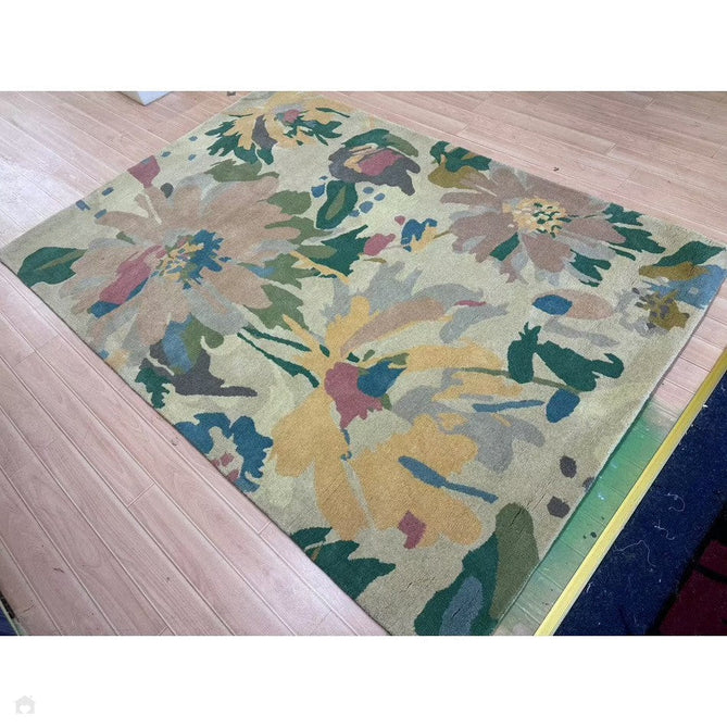 Reef RF10 Floral Modern Floral Abstract Hand-Woven Wool Beige/Muted Multicolour/Pink Peach/Cream/Yellow/Green Rug 200 x 290 cm-Shop Returns-Rug Love - The Most Loved Rug Store