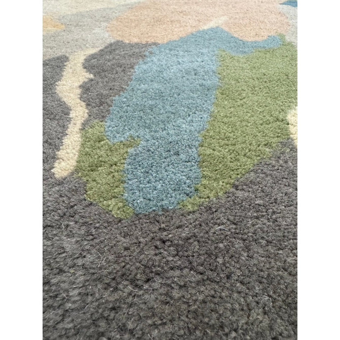 Reef RF10 Floral Modern Floral Abstract Hand-Woven Wool Beige/Muted Multicolour/Pink Peach/Cream/Yellow/Green Rug-Asiatic Carpets-Rug Love - The Most Loved Rug Store
