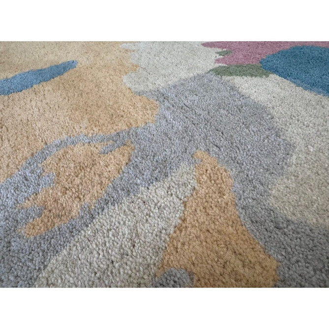 Reef RF10 Floral Modern Floral Abstract Hand-Woven Wool Beige/Muted Multicolour/Pink Peach/Cream/Yellow/Green Rug-Asiatic Carpets-Rug Love - The Most Loved Rug Store